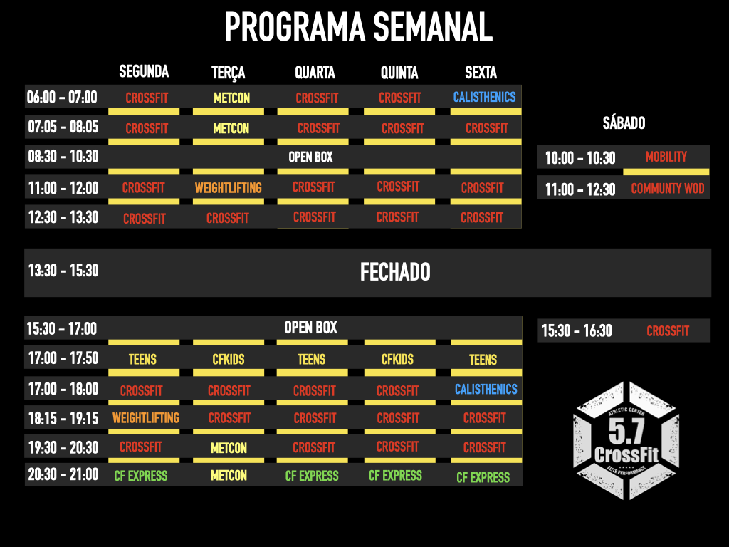 Horarios 5 7 Crossfit Crossfit Guimaraes